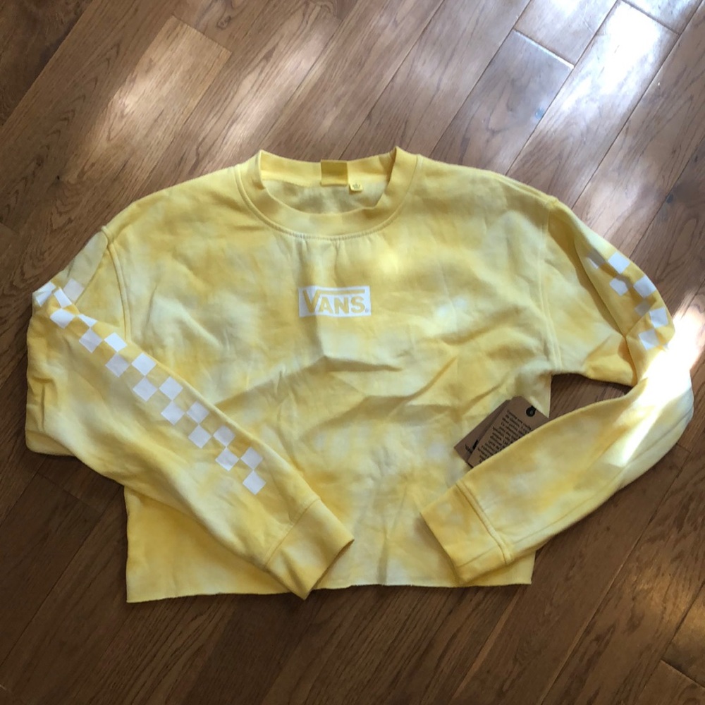 Vans cropped crew neck size s